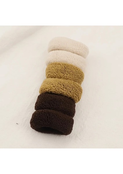Adet/paket Sevimli Kahve Elastik Havlu Saç Kravat Bantları Aksesuarları Kadın Kızlar Popüler Dikişsiz Scrunchies Saç Halatlar Yakalar Hediye (Yurt Dışından) fırsatları