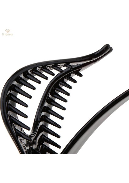 3xlarge Kalp Şekilli Akrilik Saç Pençe Muz Klip Kelepçe Çene Siyah (Yurt Dışından) modelleri