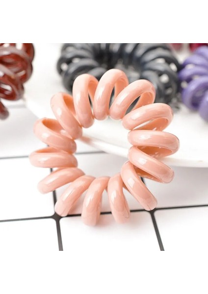 Adet 10 Renk Esneklik Telefon C Hairbands Kadın Spiral Saç Bağları Kızlar Saç Halkaları Halat Telefon Teli Saç Aksesuarları (Yurt Dışından) fırsatları