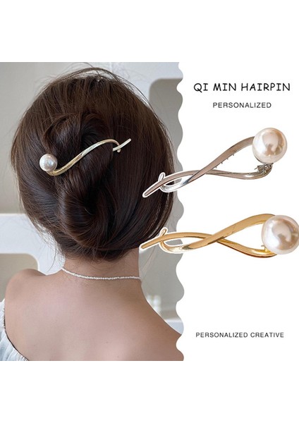 Inci Saç Tokası Tek Kelime Klip Kurbağa Toka Kafanın Arkasındaki Tutma Klipsi Ark Saç Tokası (Yurt Dışından)