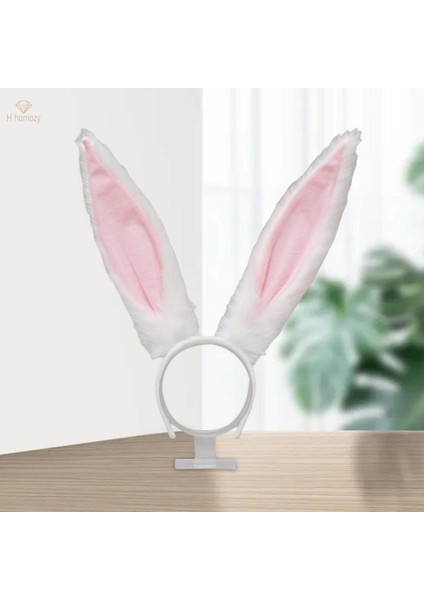 Simülasyon Tavşan Hairbands Cosplay Parti Kostüm Beyaz (Yurt Dışından)