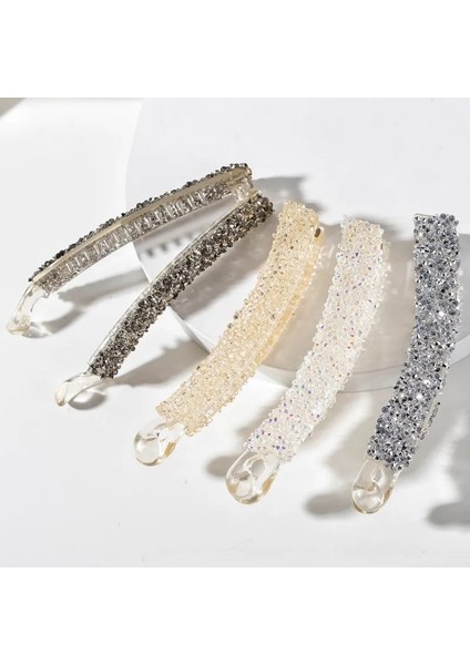 Kadın Rhinestone Kristal Muz Saç Klipler Gilr Inci Tokalarım Balık Şekli At Kuyruğu Holer Pençeleri Sapları Kelepçe Saç Aksesuarları (Yurt Dışından) fiyatları
