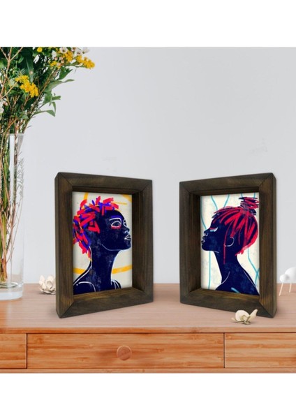 Gift Dekoratif 2'li Doğal Masif Ahşap Çerçeve 15 x 20 cm fiyatları