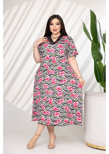 Kadın Elbise Eteği Kloş Baskılı