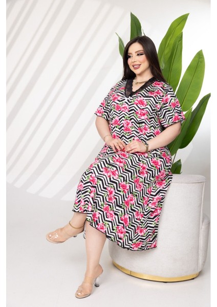 Kadın Elbise Eteği Kloş Baskılı modelleri