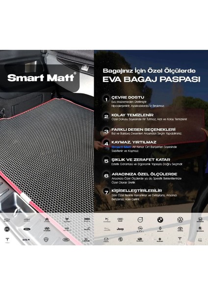 Citroen C2 2002-2024 Uyumlu Araca Özel Yeni Nesil Akıllı Bagaj Havuzu