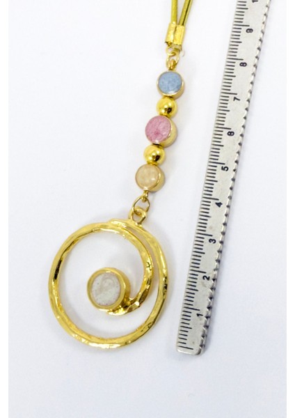 Çerçeveli Renkli Mineli Girdap Araba Dikiz Ayna Süsü, Altın Renkli Yeni Araba Hediyesi fiyatları