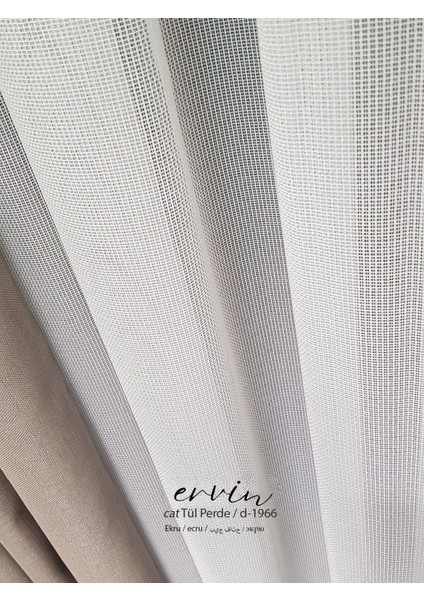 Kendini Onaran Kedi Tülü Perde Italyan Desen Seyrek Pile