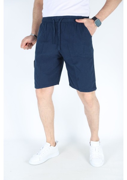 Relaxed Fit Yazlık Erkek Şort Lacivert