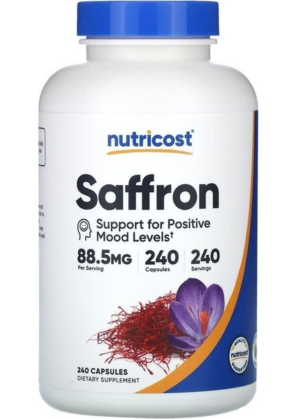 Saffron, 88,5 Mg, 240 Kapsül
