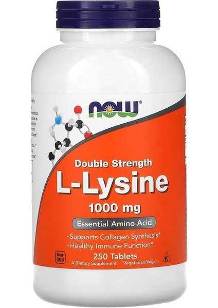 L-Lysine 1000 mg 250 Veg.kapsül Usa Vers.