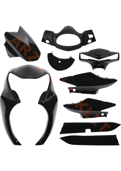 Kuba Space Pro Kaporta Seti (Siyah) (Boyalı Aksam) (Kuba Space Max Uyumlu)