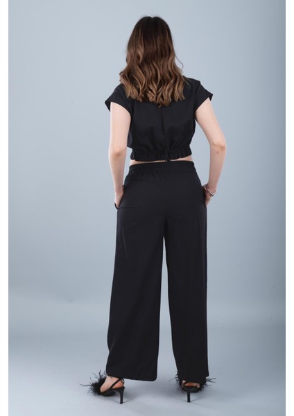 Pamuklu Crop Siyah fırsatları