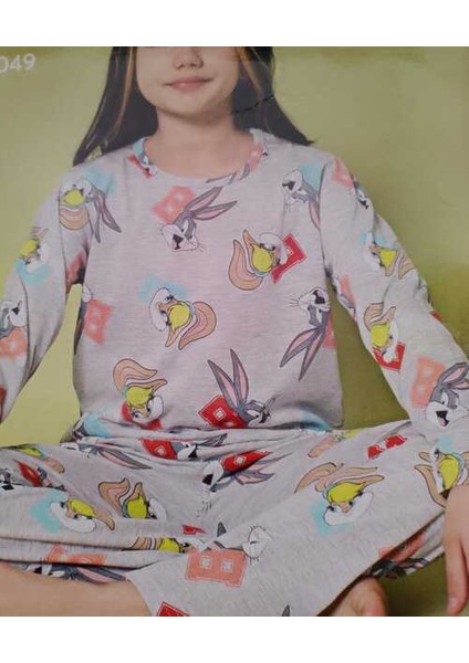 Kızçocuk Desenli Pijama Takımı