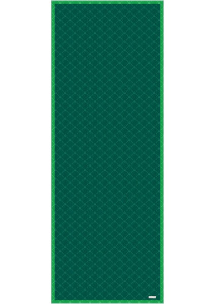 Zümrüt Zincir Monogram Desen Ipek Şal
