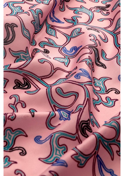 Pembe Sarmaşık Desen Soft Şal modelleri
