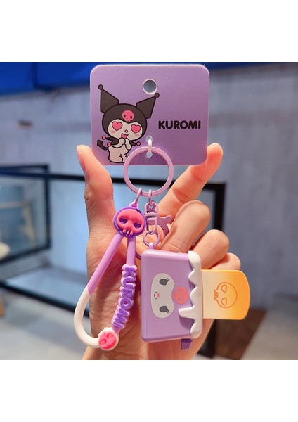 Sanrio Kurome Bebek Anahtarlık Kadın Sevimli Tamagotchi Köpek Peluş Kamera Biblolar (Yurt Dışından)