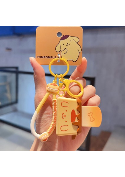 Sanrio Kurome Bebek Anahtarlık Kadın Sevimli Tamagotchi Köpek Peluş Kamera Biblolar (Yurt Dışından)