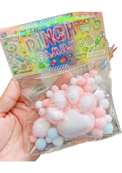 Peluş Kedi Patisi Cupcake Süper Yumuşak Çimdik Çimdik Müzik Havalandırma Oyuncağı Çörek Simülasyonu Çimdik Çimdik Müzik (Yurt Dışından)