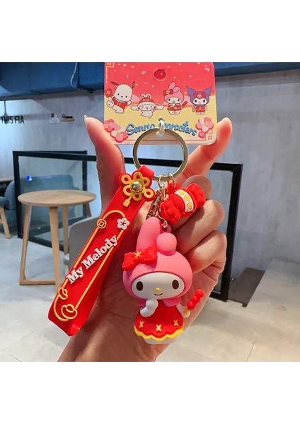 Sanrio Kurome Bebek Anahtarlık Kadın Sevimli Tamagotchi Köpek Peluş Kamera Biblolar (Yurt Dışından)