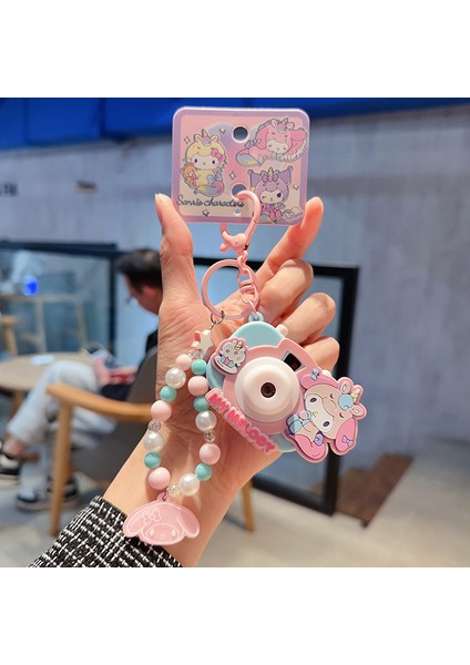 Sanrio Kurome Bebek Anahtarlık Kadın Sevimli Tamagotchi Köpek Peluş Kamera Biblolar (Yurt Dışından)