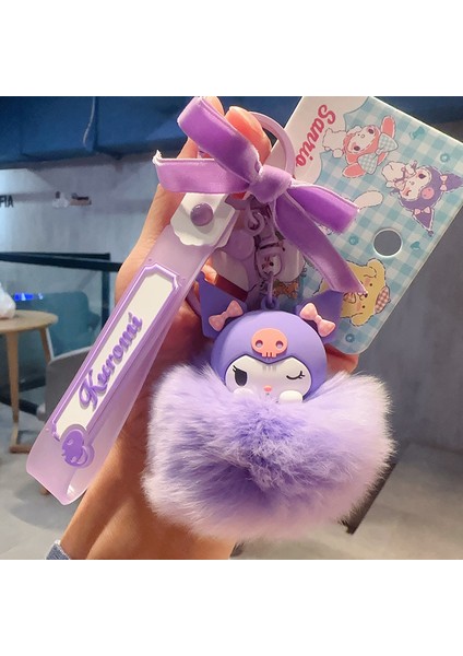Sanrio Kurome Bebek Anahtarlık Kadın Sevimli Tamagotchi Köpek Peluş Kamera Biblolar (Yurt Dışından)