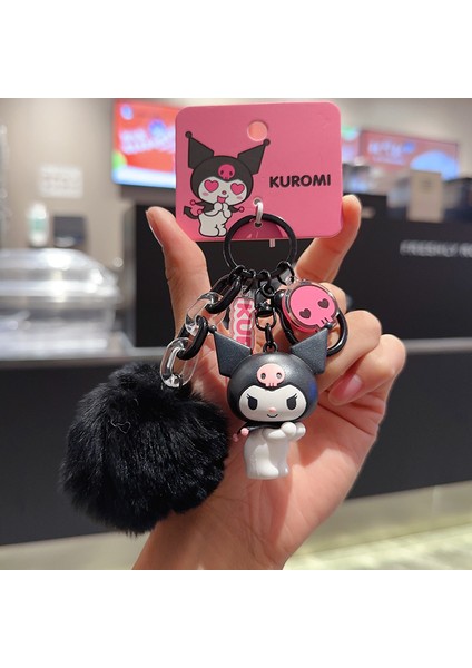 Sanrio Kurome Bebek Anahtarlık Kadın Sevimli Tamagotchi Köpek Peluş Kamera Biblolar (Yurt Dışından)
