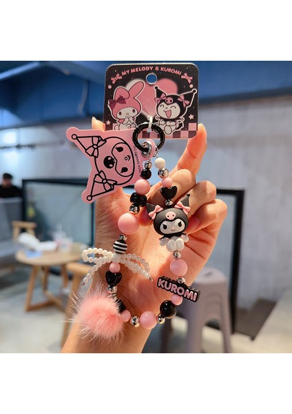 Sanrio Kurome Bebek Anahtarlık Kadın Sevimli Tamagotchi Köpek Peluş Kamera Biblolar (Yurt Dışından)