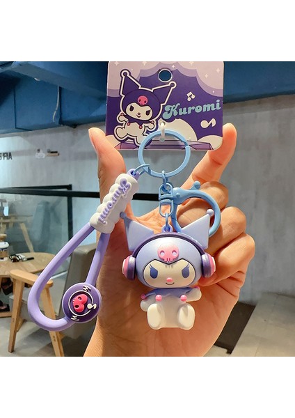 Sanrio Kurome Bebek Anahtarlık Kadın Sevimli Tamagotchi Köpek Peluş Kamera Biblolar (Yurt Dışından)