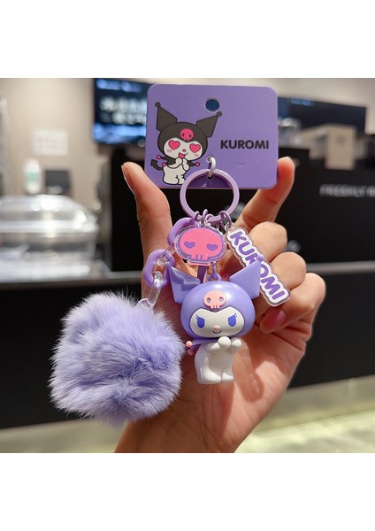 Sanrio Kurome Bebek Anahtarlık Kadın Sevimli Tamagotchi Köpek Peluş Kamera Biblolar (Yurt Dışından)