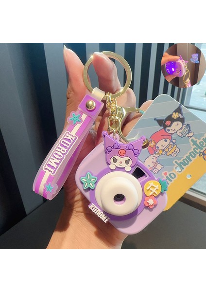 Sanrio Kurome Bebek Anahtarlık Kadın Sevimli Tamagotchi Köpek Peluş Kamera Biblolar (Yurt Dışından)