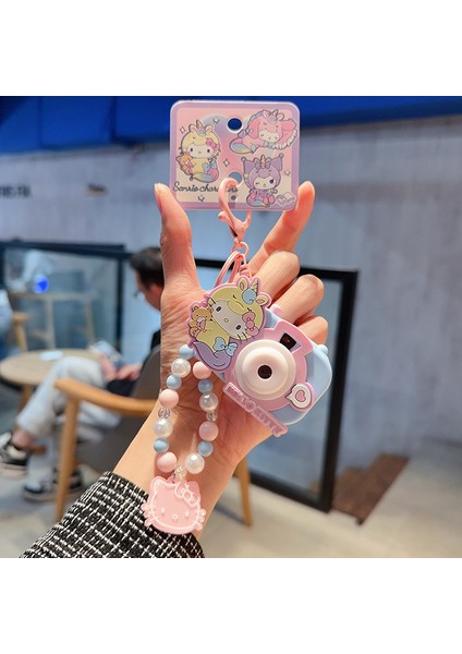 Sanrio Kurome Bebek Anahtarlık Kadın Sevimli Tamagotchi Köpek Peluş Kamera Biblolar (Yurt Dışından)