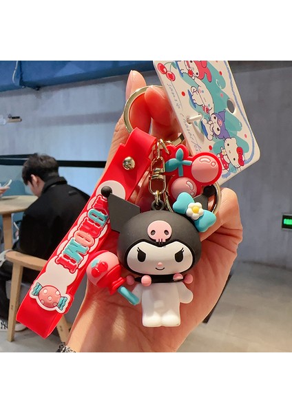 Sanrio Kurome Bebek Anahtarlık Kadın Sevimli Tamagotchi Köpek Peluş Kamera Biblolar (Yurt Dışından)