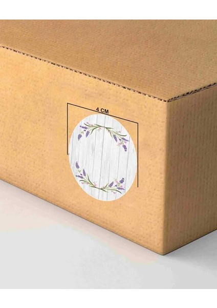 Düğün-Nişan-Nikah Etiketi / Lavanta Temalı Yuvarlak Yapışkanlı 48 Adet (4 Cm) modelleri