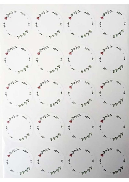 Düğün-Nişan-Nikah Etiketi / Yuvarlak Yapışkanlı Hediyelik Etiketi 48 Adet (5 Cm)
