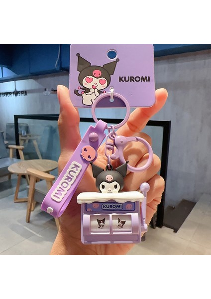 Sanrio Kurome Bebek Anahtarlık Kadın Sevimli Tamagotchi Köpek Peluş Kamera Biblolar (Yurt Dışından)