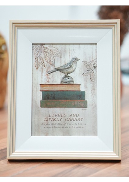 Çizgili Krem Beyaz 13 x 18 cm Resim Çerçevesi fiyatları