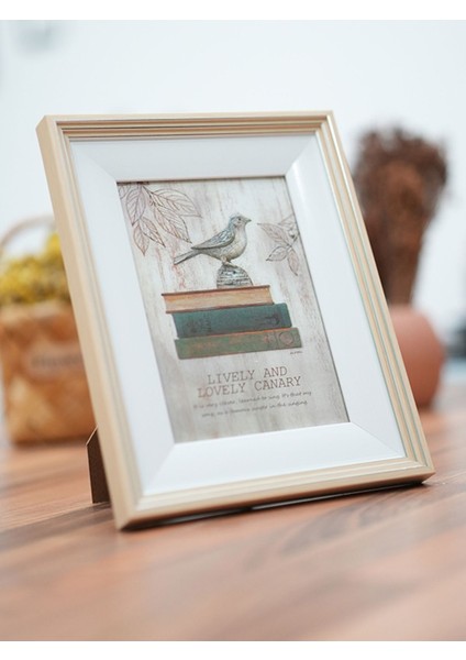 Çizgili Krem Beyaz 13 x 18 cm Resim Çerçevesi indirimleri