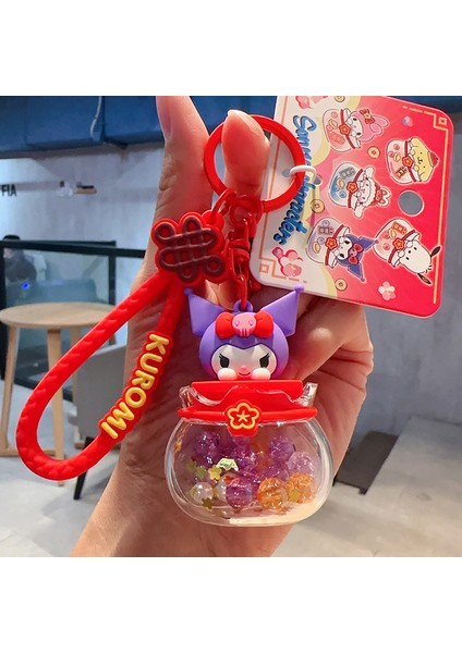 Sanrio Kurome Bebek Anahtarlık Kadın Sevimli Tamagotchi Köpek Peluş Kamera Biblolar (Yurt Dışından)