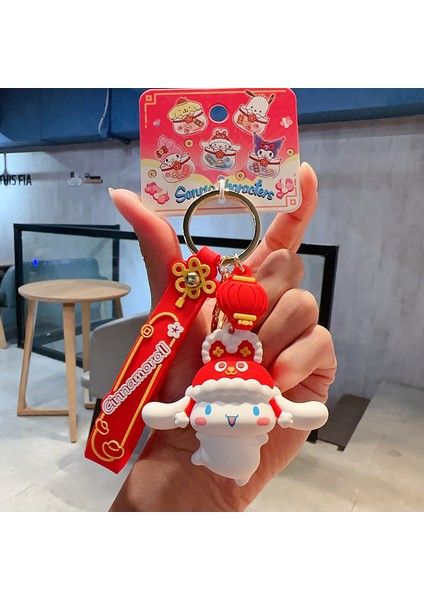 Sanrio Kurome Bebek Anahtarlık Kadın Sevimli Tamagotchi Köpek Peluş Kamera Biblolar (Yurt Dışından)
