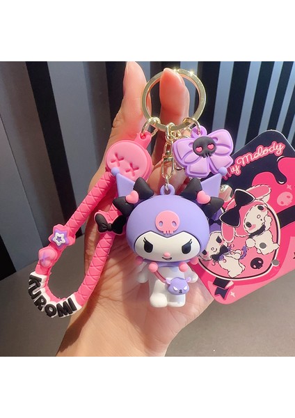 Sanrio Kurome Bebek Anahtarlık Kadın Sevimli Tamagotchi Köpek Peluş Kamera Biblolar (Yurt Dışından)