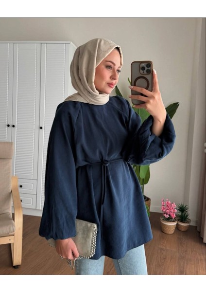 Modal Kumaş Balon Kol Tunik