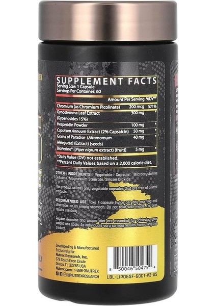 Lipo6 Stım-Free 60 Kapsül.usa Menş.