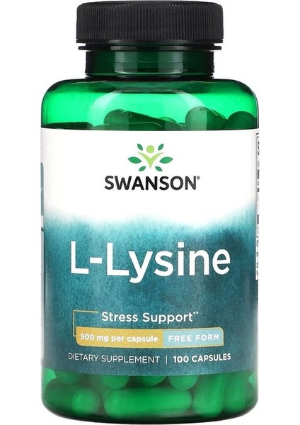L-Lysine 500 mg 100 Kapsül.usa Menşei.dmmedicine 'den