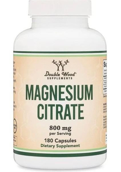 Magnesium Citrate 800 mg 180 Dietary Supplement