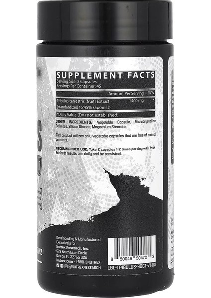 Tribulus 1.400 mg 90 Veg.kapsül.usa Menş.