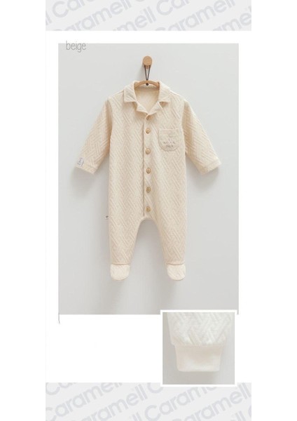 Natural Palm Erkek Bebek Tulum // 1606 Bej fiyatları