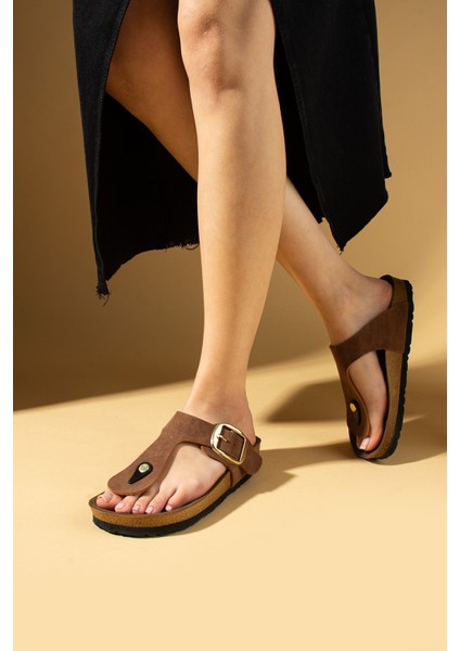 Kadın Parmak Arası Terlik Düz Taban Pu Malzeme modelleri