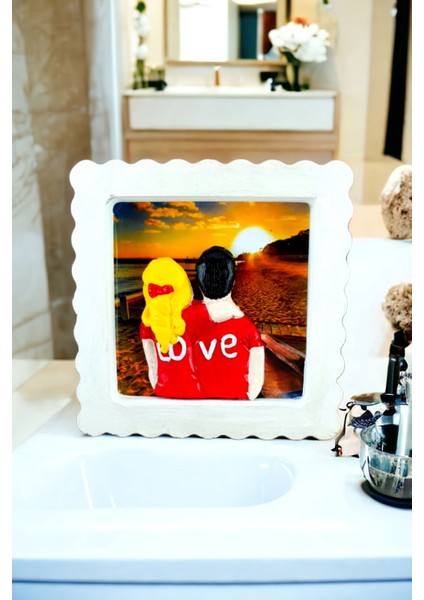 Romantik Kokulu Taş Gün Batımı Temalı Çerçeve Kokulu Taş Hediyelik GUNBATIMI01ÇER fiyatları
