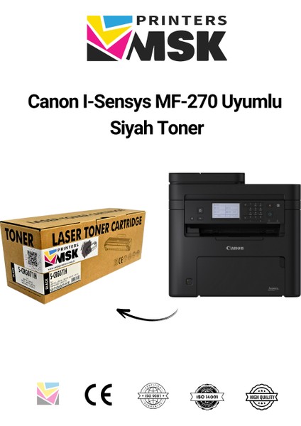 Canon I-Sensys MF-270 Uyumlu Siyah Toner